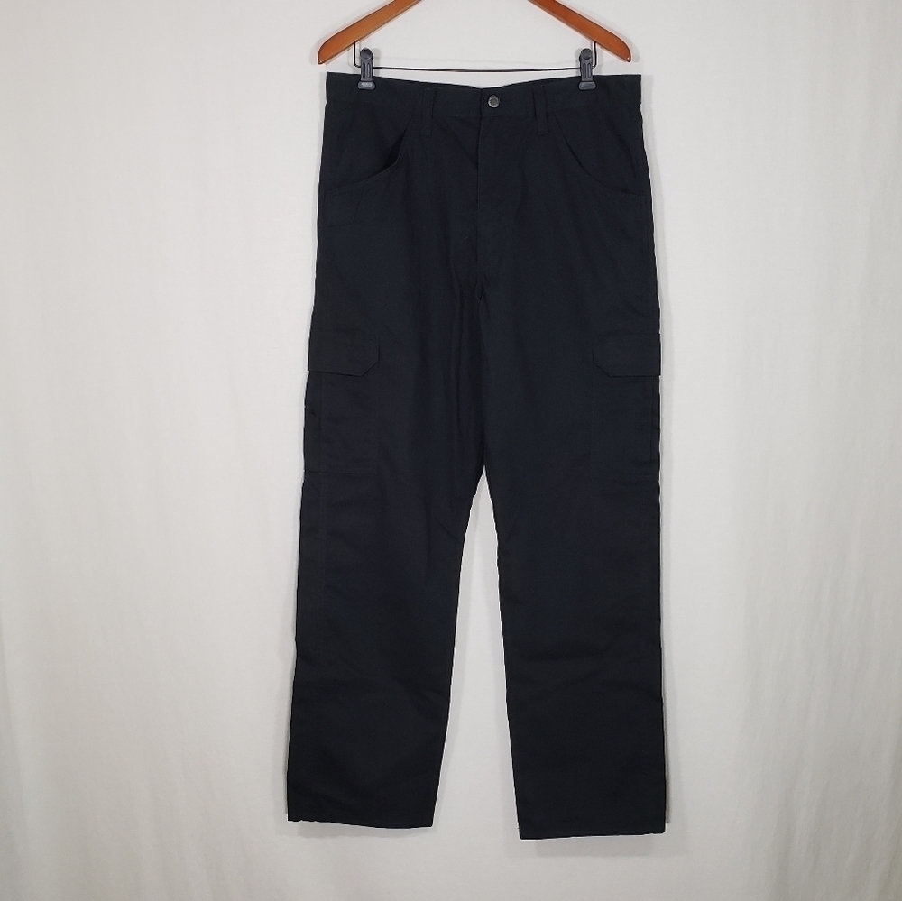 Wrangler Workwear Men's Cargo Pants Black Size 36 x 34
